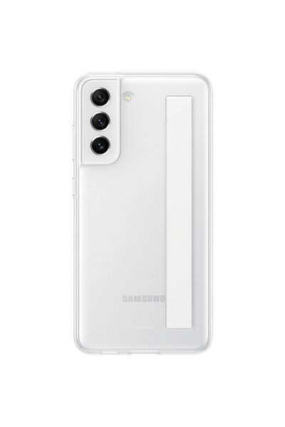 Samsung Clear Strap Cover Protective Case for Galaxy S21 Fe, White