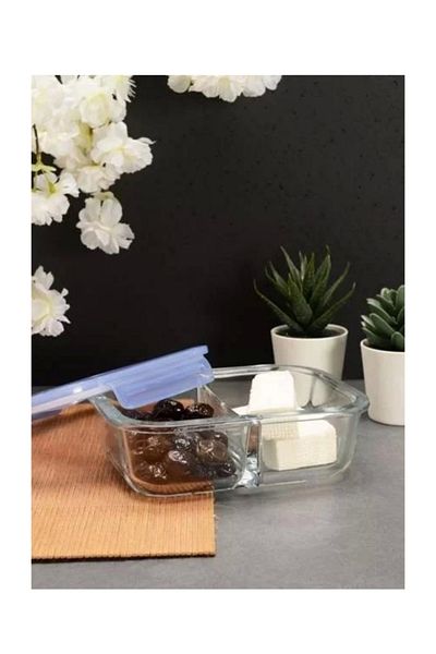 Paşabahçe 530276 Compartment Glass Storage Container 630 Cc
