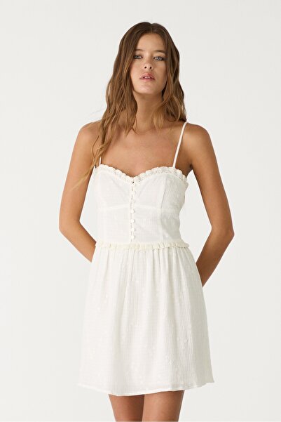 Stradivarius Kısa dökümlü elbise