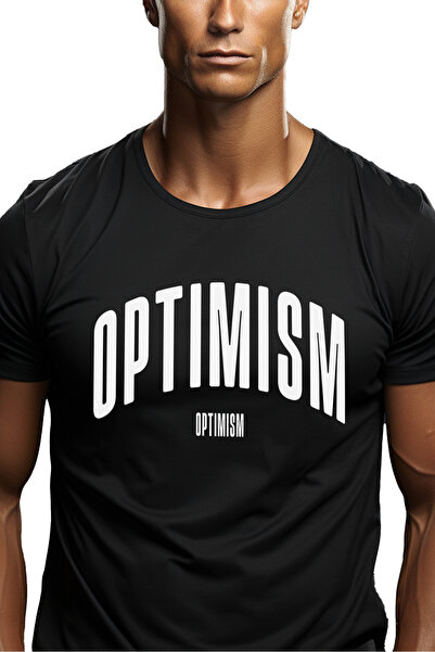 StoryGift Romania Tricou Barbati Cuvantul Optimism, Motivational, Self Help, ...