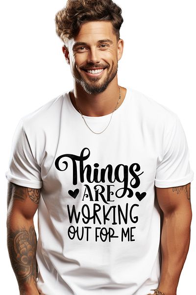 StoryGift Romania Men's T-Shirt With Hearts For Those Who Have Things Going Well With Print On The Left