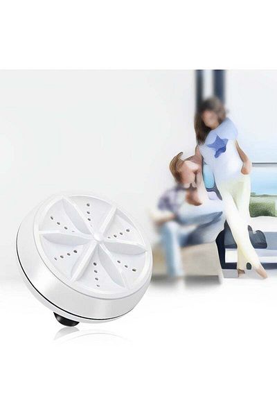 REOCLE Mini Washing Machine Portable Turbo Washer Ultrasonic Turbine Washing Machine