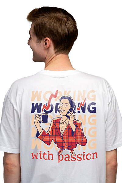 StoryGift Romania Tricou Barbati Working With Passion, Cafea, Ciocolata Calda...