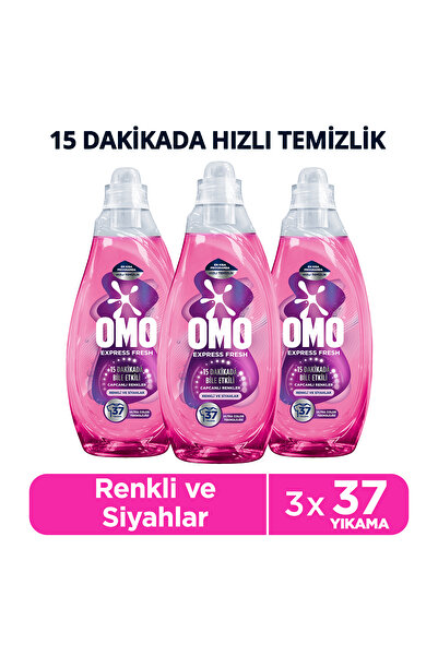 Unilever Express Fresh Capcanlı Renkler Renkli Ve Siyahlar Sıvı Çamaşır Deterjanı 1480 ml X3