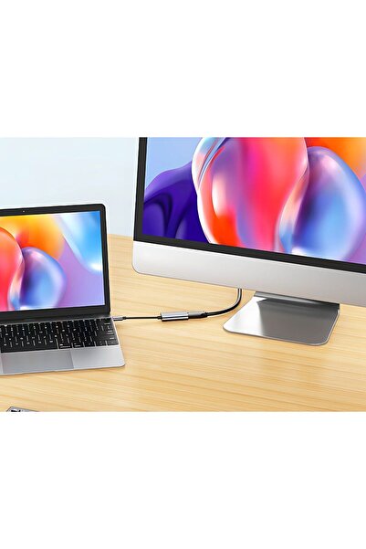 zola USB Type-C to HDMI adapter, compatible with phone, tablet, monitor, TV or laptop, 16.4 cm, gray