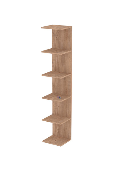 Bofigo Wall Mounted Bookcase Wall Shelf Pine