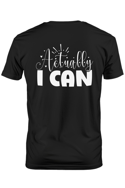 StoryGift Romania Tricou Barbati Cu Mesaj Motivational "actually I Can" - De ...