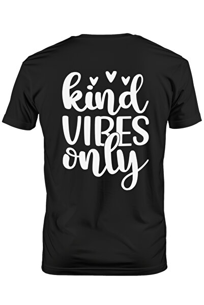 StoryGift Romania Tricou Barbati Cu Inimioare Si Textul "kind Vibes Only" - D...