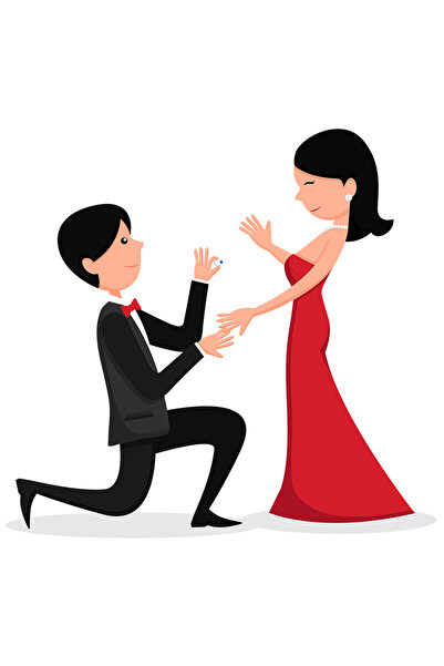 StoryGift Romania Sticker Autocolant 70CM Cu Cerere In Casatorie, Costum, Roc...