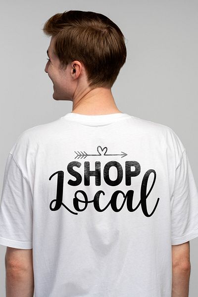 StoryGift Romania Men's T-shirt For Those Who Work At A Local Store With English Text And Stg Print