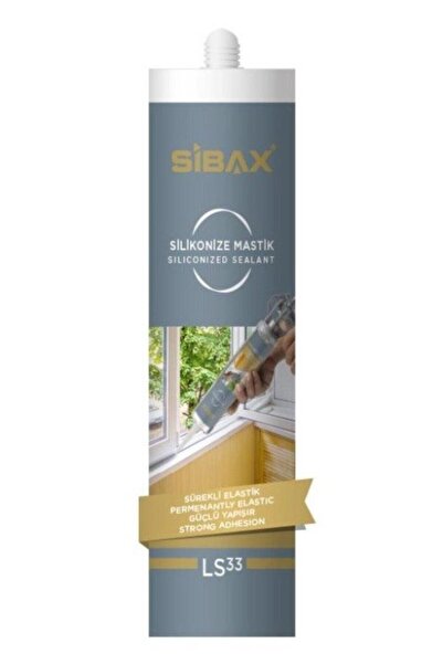 Siba Sibax Beyaz Mastik Silikonize Mastik Genel Amaçlı Çekomastik