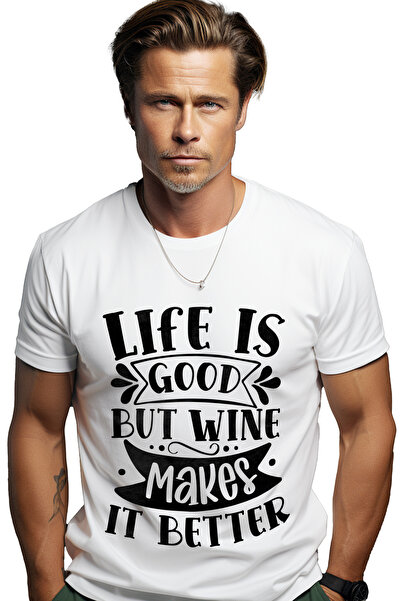StoryGift Romania Tricou Barbati pentru cei care considera ca vinul face viat...
