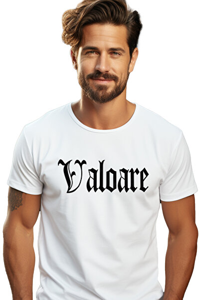 StoryGift Romania Tricou Barbati Valoare, Mesaj Motivational, Cuvant, Text In...