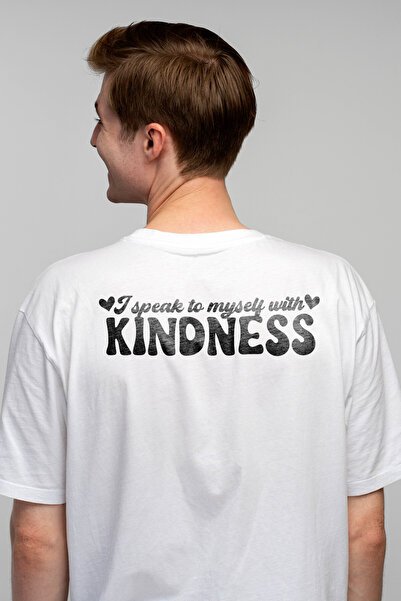 StoryGift Romania Tricou bărbătesc cu inimioare și textul „I Speak To Myself ...