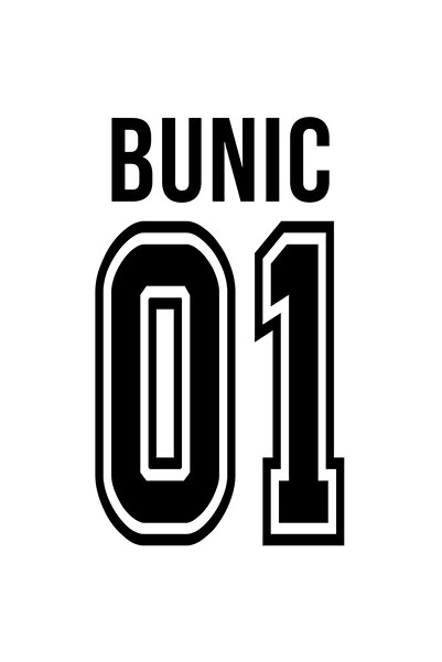 StoryGift Romania Sticker Autocolant 70CM Cu Textul bunic, si Numarul 01, Cel...