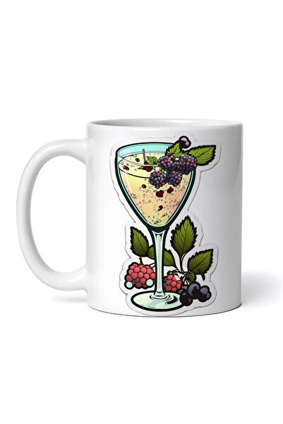 OEM Cană albă personalizată, sticlă Soca, INOVATIX®. 330ml