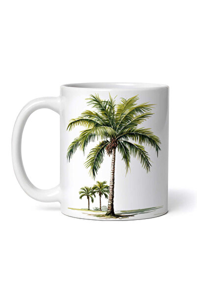 OEM Cană albă personalizată, Palmier, INOVATIX®. 330ml