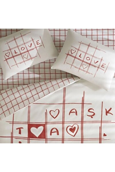 Taç Phosphorescent double bed linen, 100% cotton ranforce, duvet cover 200x220cm, TAC, Rometa love