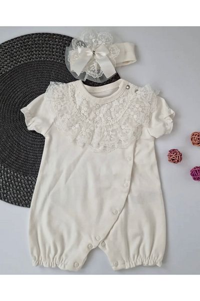 PİLEKİ BABY Newborn Baby Jumpsuit 100% Natural Cotton Fabric