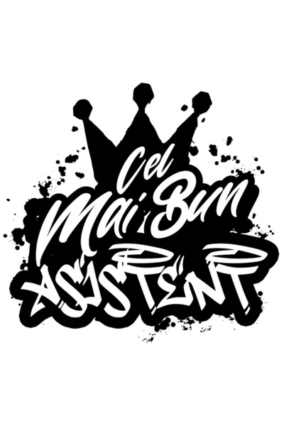 StoryGift Romania Sticker Autocolant 70CM Pentru Cel Mai Bun asistent, Apreciere, Cadou, Rasplata, Multumire cu