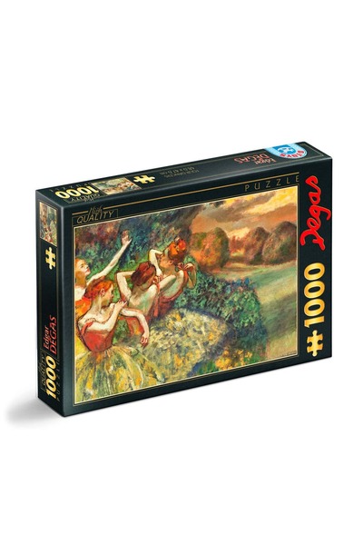 D-Toys Edgar Degas, Patru dansatori - Puzzle pentru adulți 1000 de piese - Co...