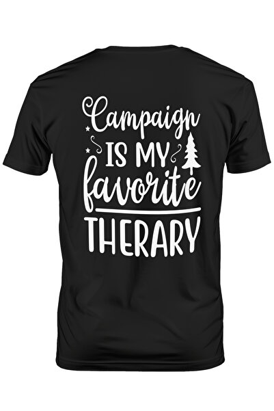 StoryGift Romania Tricou Barbati cu mesajul "Camping is my favorite therapy" ...