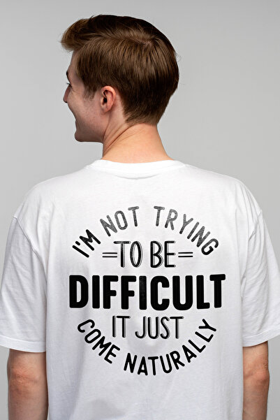 StoryGift Romania Tricou bărbătesc pentru cei care sunt „natural” dificili, c...