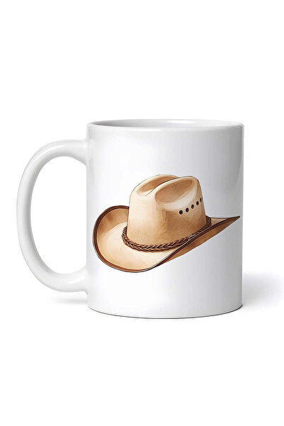 OEM Cană albă personalizată, pălărie de cowboy Titan, INOVATIX®. 330ml