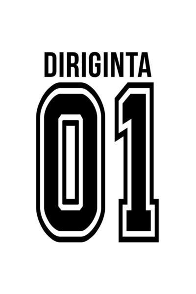 StoryGift Romania Sticker Adeziv 90CM Cu Textul diriginta, si Numarul 01, Cel...