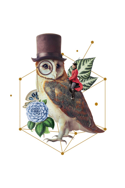 StoryGift Romania Sticker Autocolant 70CM Cu Bufnita, Figuri Geometrice, Flori, Palarie, Calaret, Ochelari, cu