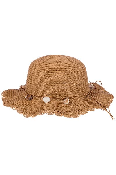 Kitti Girl's Seashell Detailed Straw Hat (6-12 Years)