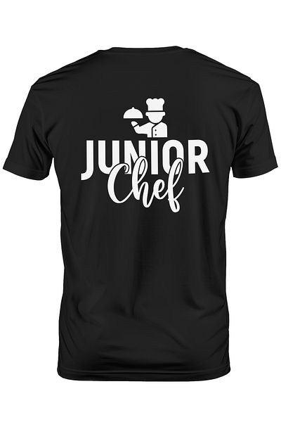 StoryGift Romania Men's T-shirt for junior chefs - cooked food ingredients with print on the back, STG