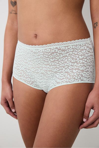Penti Easy Lace Highwaist Mintgrüne Slip-Höschen