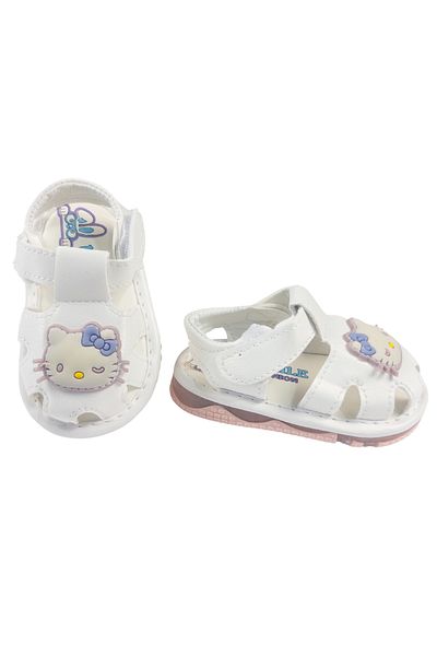 RCB Kitty sandals with LED lights, white