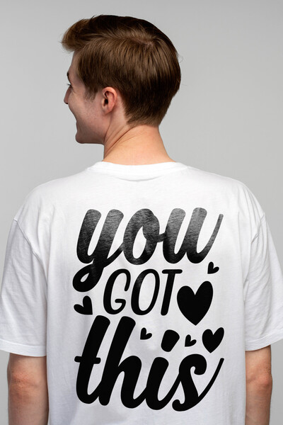 StoryGift Romania Tricou Barbati cu inimioare si textul "You got this" - te d...