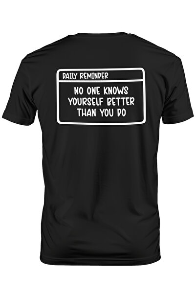 StoryGift Romania Tricou Barbati cu text in engleza "No one knows yourself be...