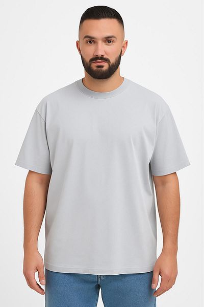 WAFRA Tricou oversize pentru bărbați (model largi) Model simplu de calitate premium