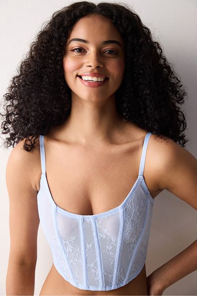 Penti Bustieră Corset Albastră