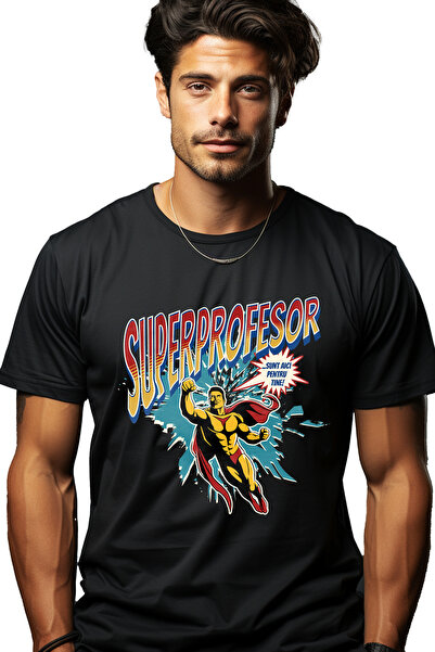 StoryGift Romania Tricou Barbati Super Profesor Super Erou, Sunt Aici Pentru ...