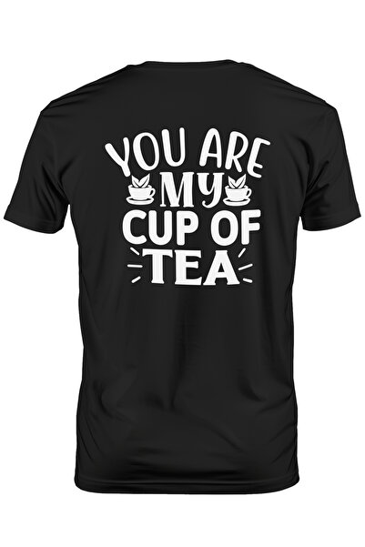 StoryGift Romania Tricou bărbătesc pentru îndrăgostiți cu mesajul „Ești ceașc...