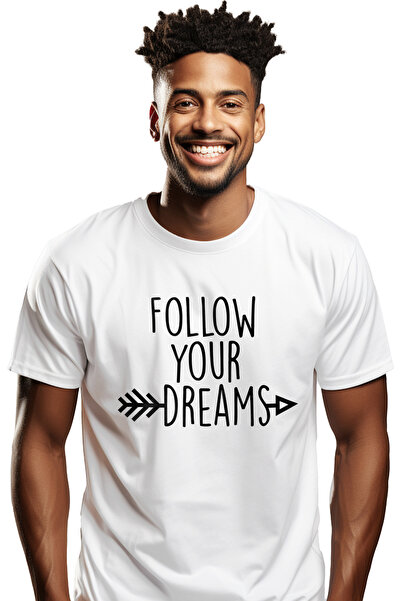 StoryGift Romania Tricou Barbati cu o sageata si mesajul "Follow your dreams"...