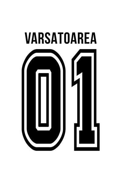 StoryGift Romania Sticker Autocolant 70CM Cu Textul Varsatoarea, si Numarul 01, Cel Mai Bun, Apreciere, Persona