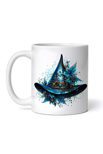 OEM Εξατομικευμένη λευκή κούπα, Καπέλο Μάγισσας, INOVATIX®. 330ml