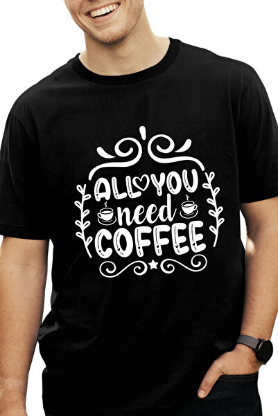 StoryGift Romania Tricou Barbati Pentru Iubitorii De Cafea Cu Textul "all You...