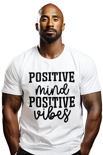 StoryGift Romania Men's T-shirt for those who try to have a positive mind with print on the face, 100% STG