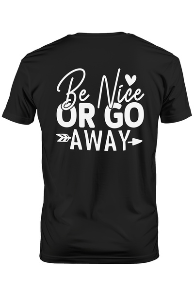 StoryGift Romania Men's T-shirt With The Text "be Nice Or Go Away" - Be Nice ...