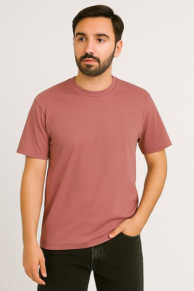 WAFRA Men's Tshirt Slim Fit Premium Quality Plain Model