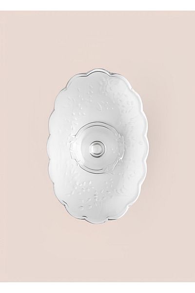 The Mia Pedestal Oval Glass Presentation Plate Cm498