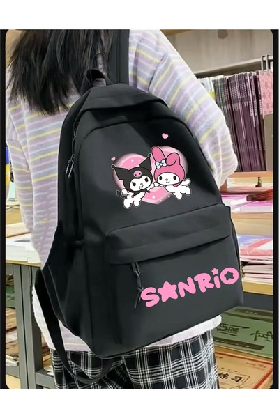 Minga London Negru Kuromi & My Melody Sanrio Magic New Season Imprimat școală...