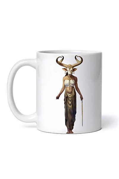 OEM Cană albă personalizată, Zeul cerului Hathor, INOVATIX®. 330ml